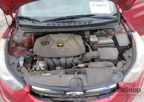 2013 Hyundai Elantra Gls z USA, uszkodzony, nr VIN 5NPDH4AE0DH431636